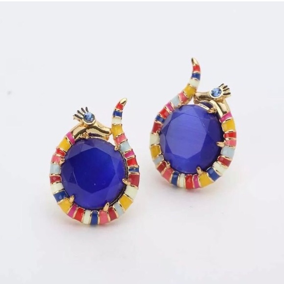 kate spade Jewelry - Rare Kate Spade Snake Spice Things Up Earrings